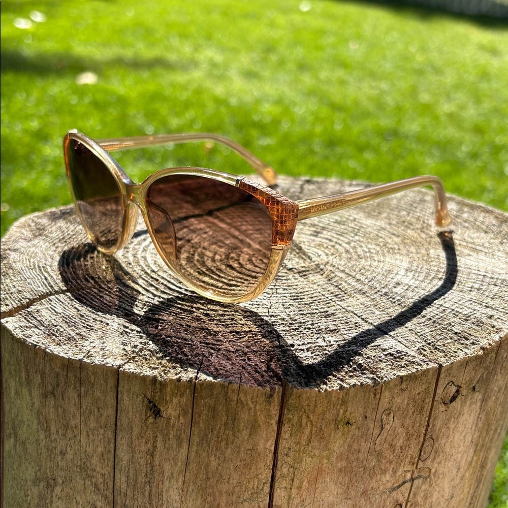 Michael Kors Stylish Gold Sunglasses